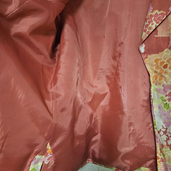 Coldwater Creek Pastel Colors Jacket Linen Silk Blend Size Large RN 98516 - Picture 4 of 11